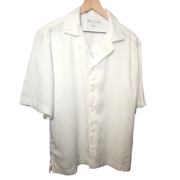 Zara Other - Zara Men's White Button Down Short Sleeve Shirt NEW Size Medium